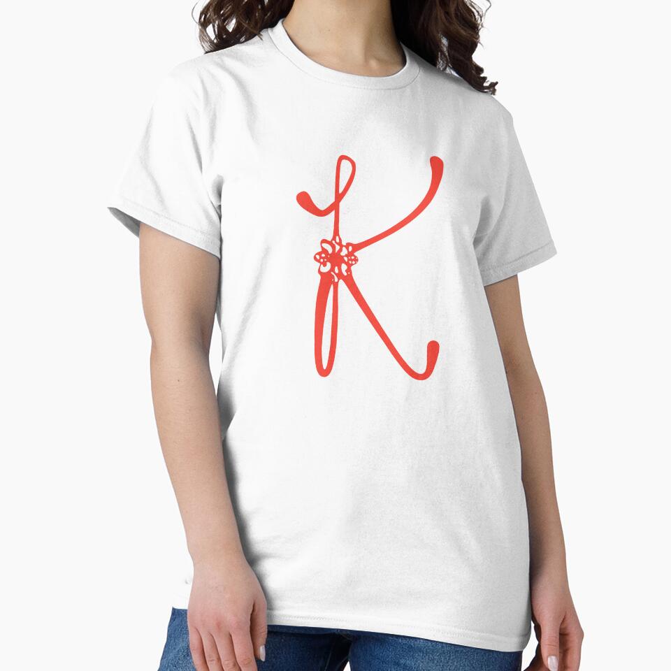 Floral Initial monogram K by Creative-draw