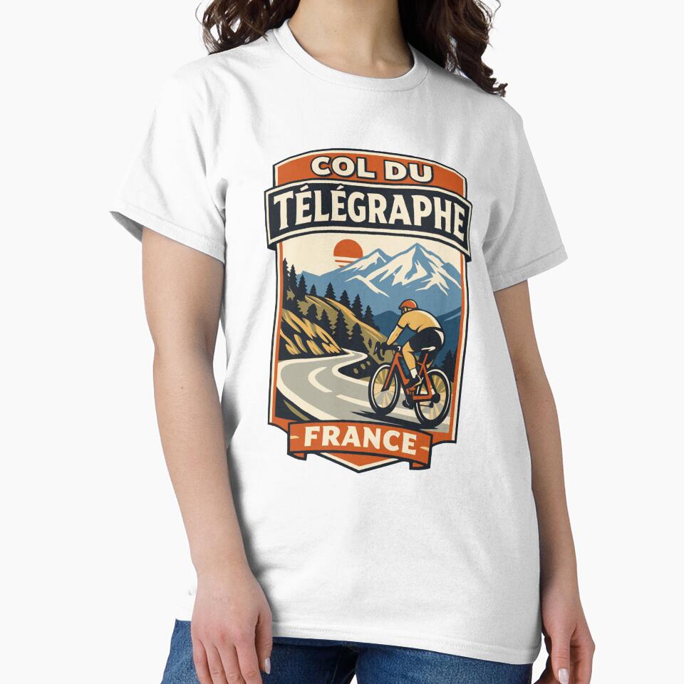 Col du Télégraphe France Cycling Retro Graphic by JackCurtis1991