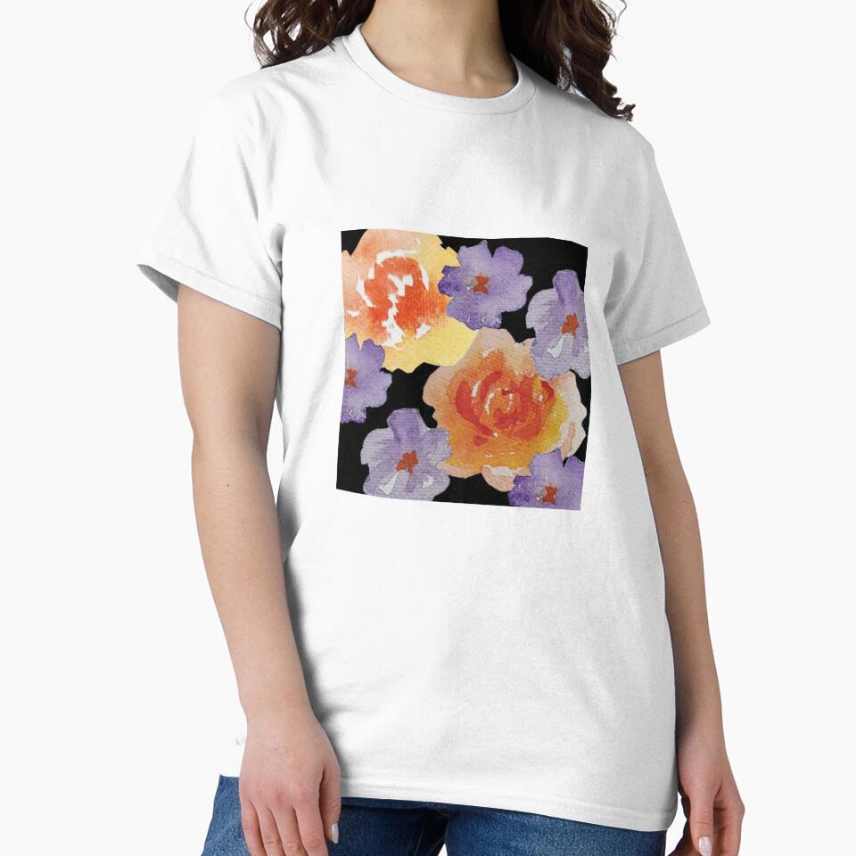 Oversized watercoloured florals by PURPLEbliss