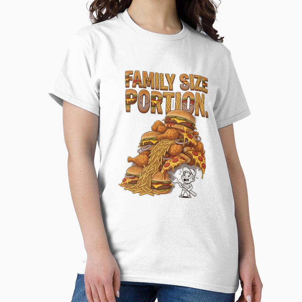 Family Size Portion Funny Food Sticker by Imaginarium of Chaos falcon88