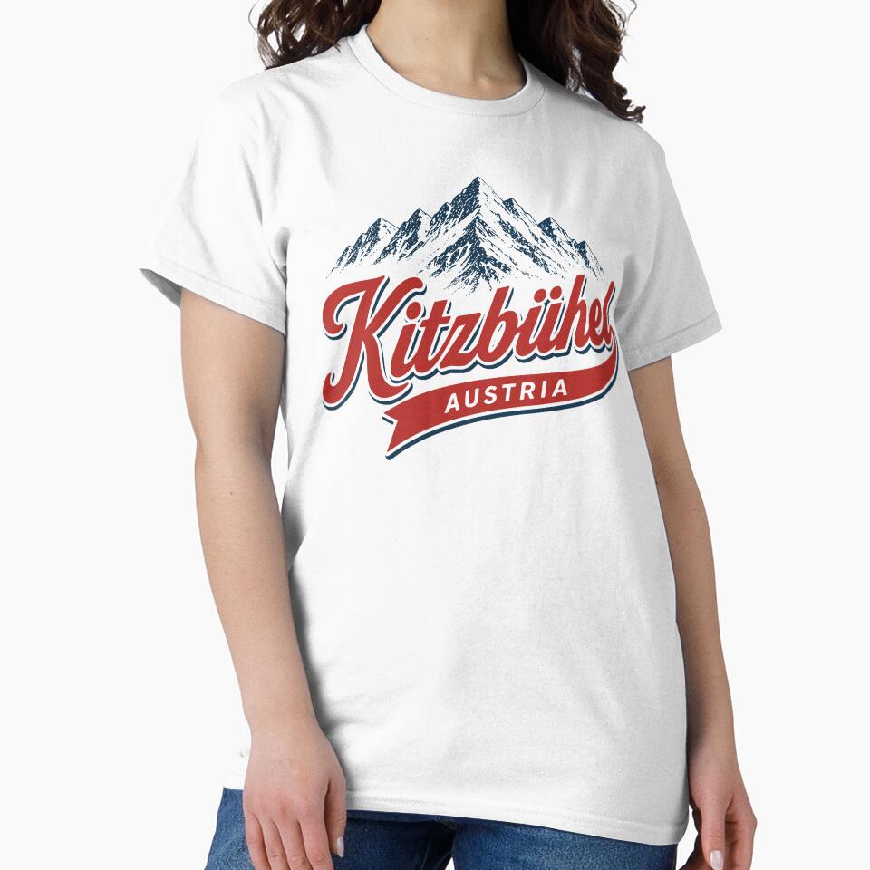 Kitzbühel Austria Mountain Ski Resort Retro Alps Graphic by JackCurtis1991