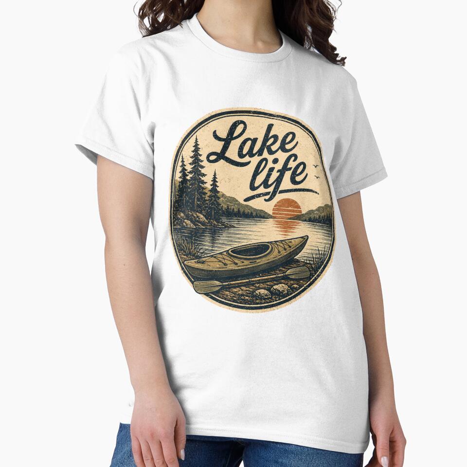Lake life logo by Moon Hollow Outfitters