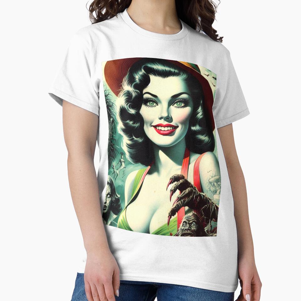 Vintage Halloween Girl by PulpVintage