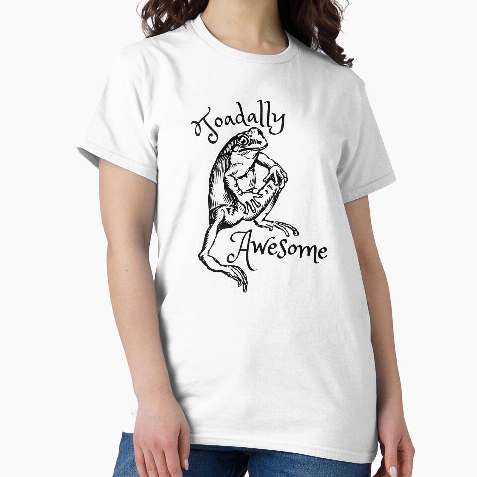 Toadally Awesome Frog Aesthetic Frog Pun by CaitU