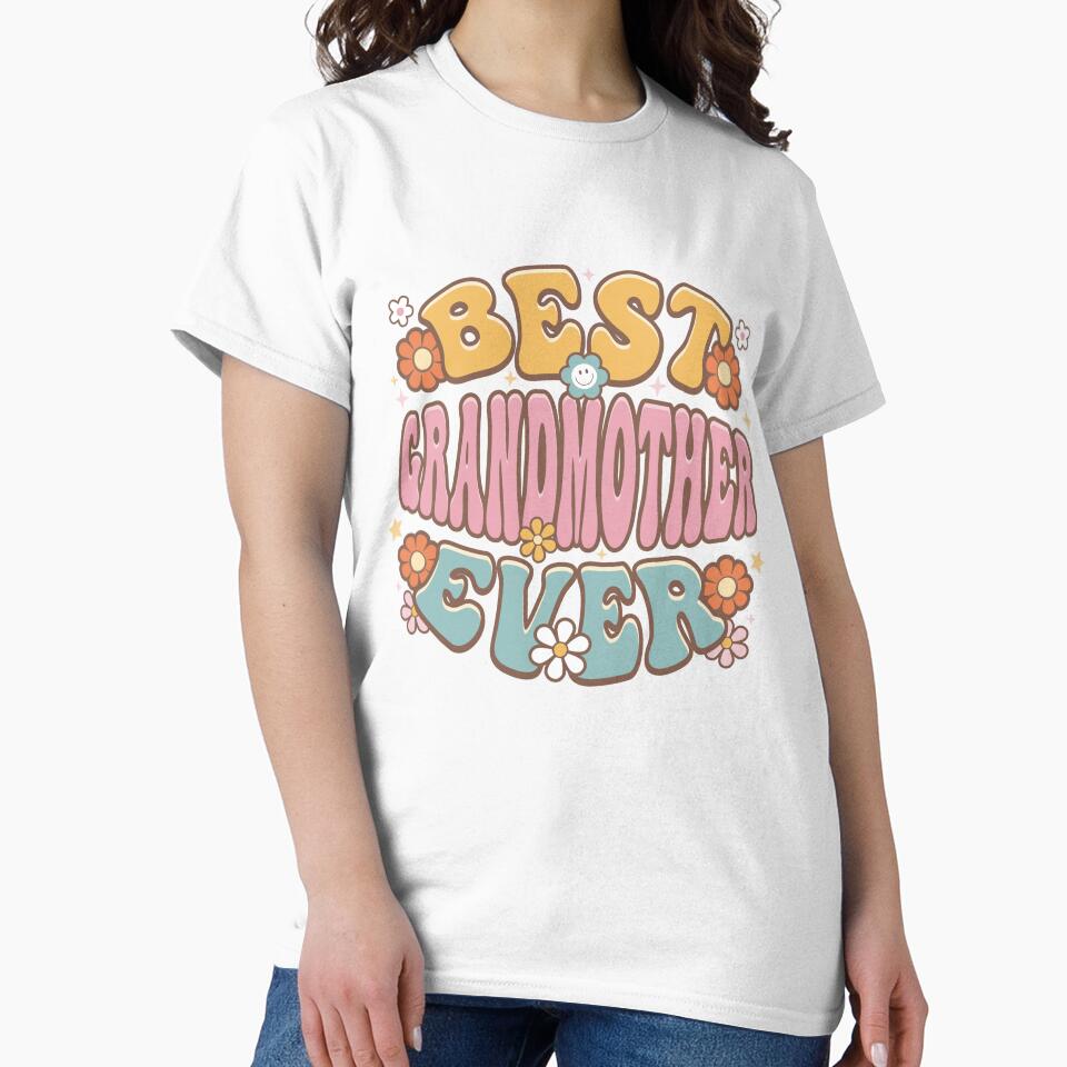 Best Grandmother Ever Groovy Retro by jmbeezee