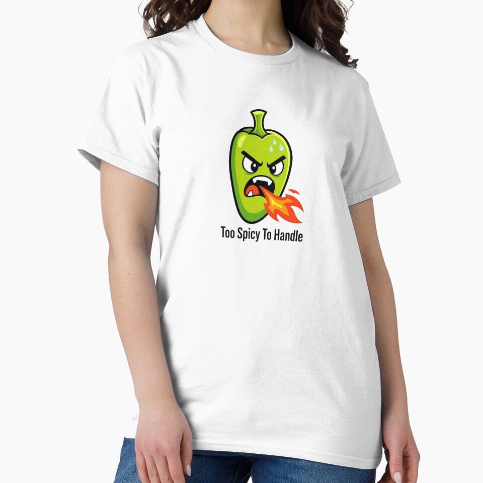 Too Spicy To Handle Cute Angry Jalapeno Pepper Cartoon by Dabis26