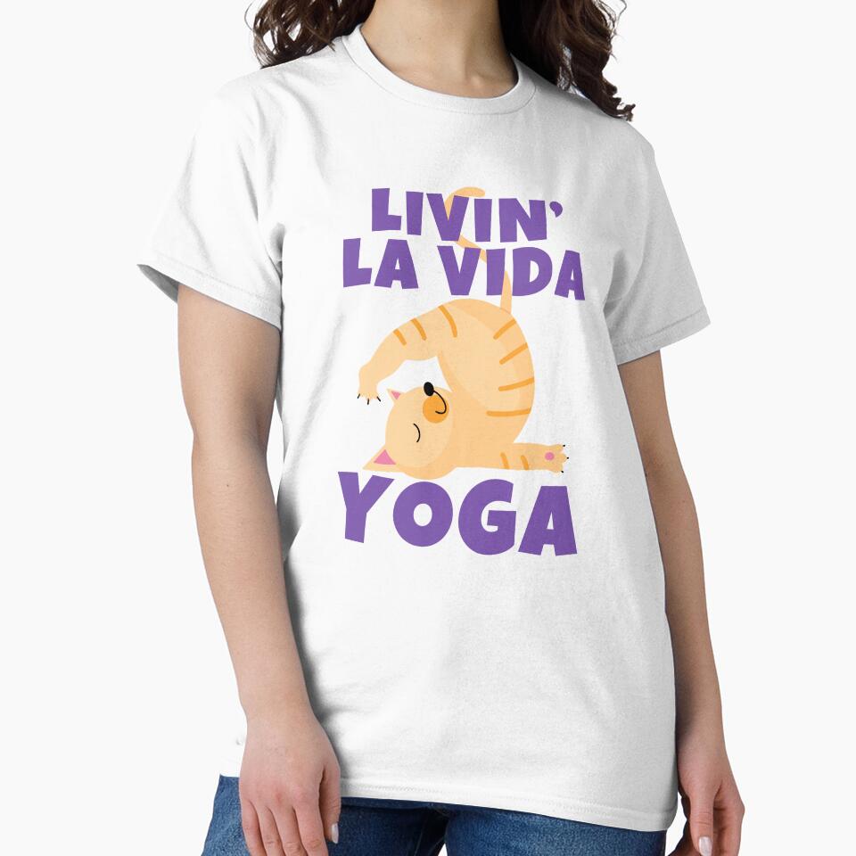 Livin' La Vida Yoga Cute Funny Cat by ricricswert