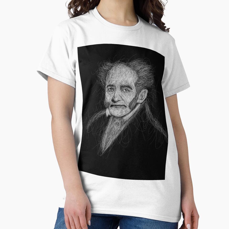 Philosopher Portrait in Scribble Art Style by Bartcorner