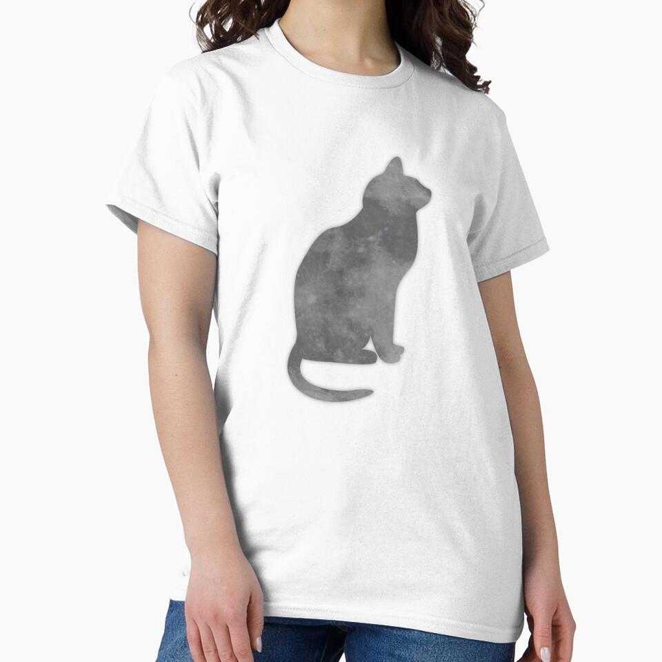 Dark Moon Cat Silhouette by wonderxwander