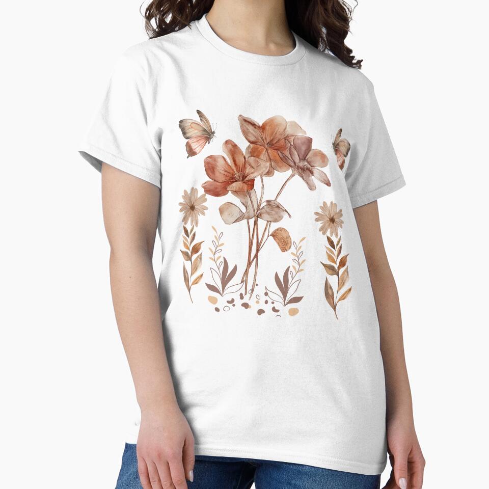 Boho Botanical | Neutral Floral & Foliage Aesthetic Design by Siti Hoiriyah