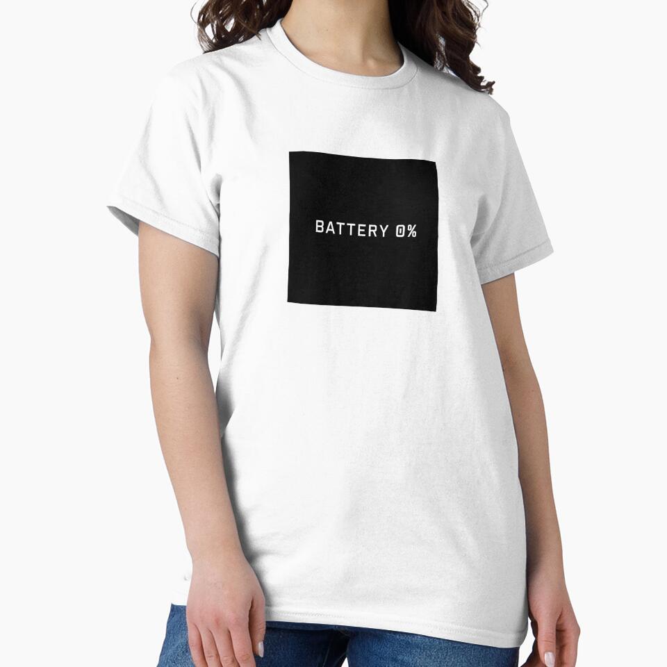 Battery 0% Low Energy Introverted Modern Design by SkullVor