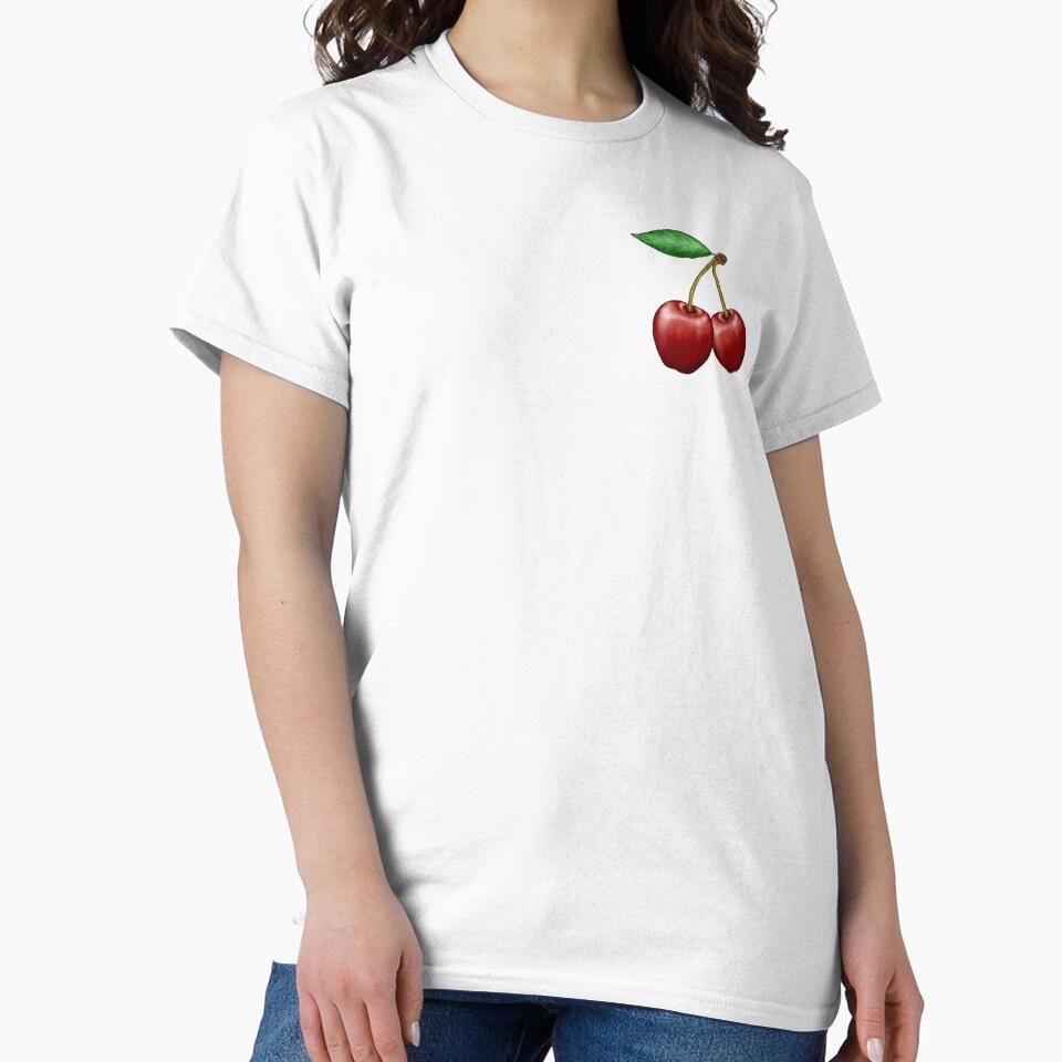 Cherries Pattern on Pink Background – Cute Retro Cherry Design by Phat Dog Designs