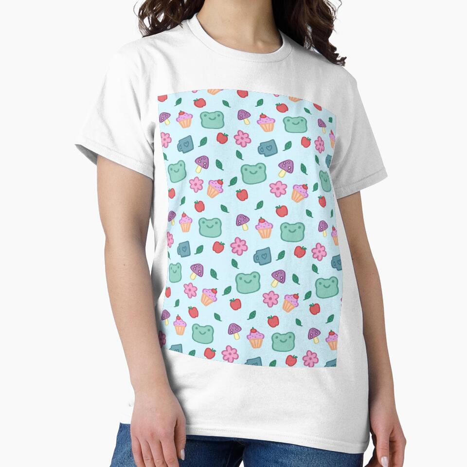 blue sweet moments froggy pattern by naanlin
