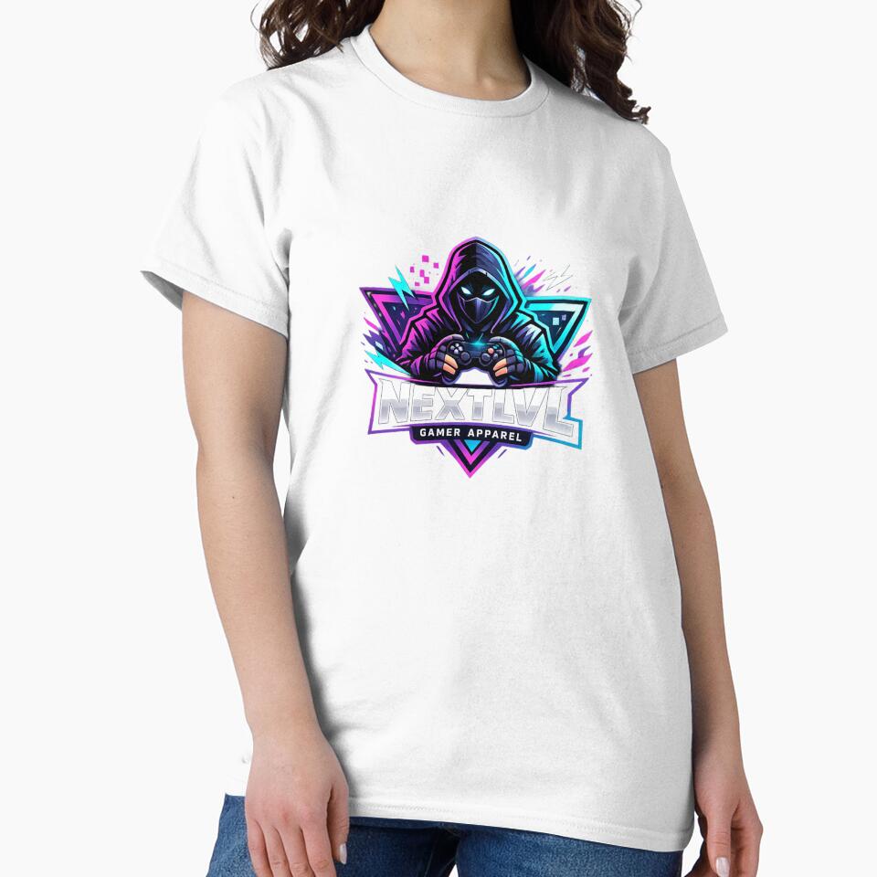 Next LVL Gamer – Neon Cyber Gaming Logo Art by AstraDrip Studio