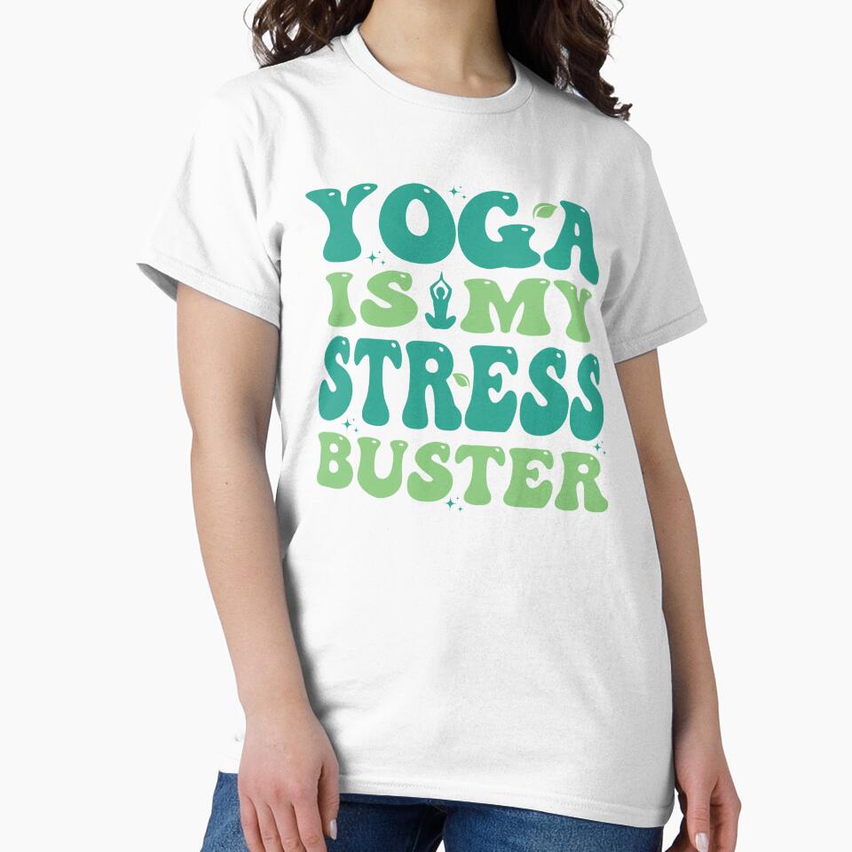 Cute yoga shirt | Green Groovy Design by AryaSubramanian