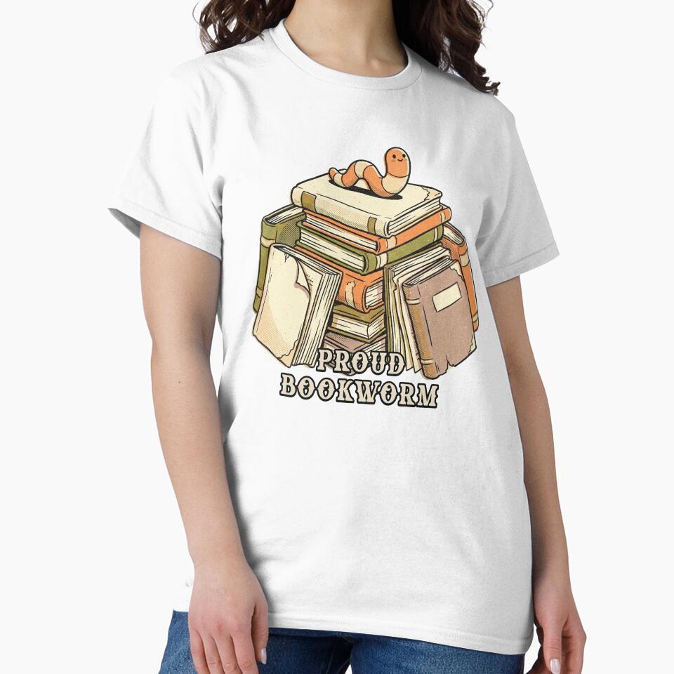 Proud Bookworm by Paw Print Tee