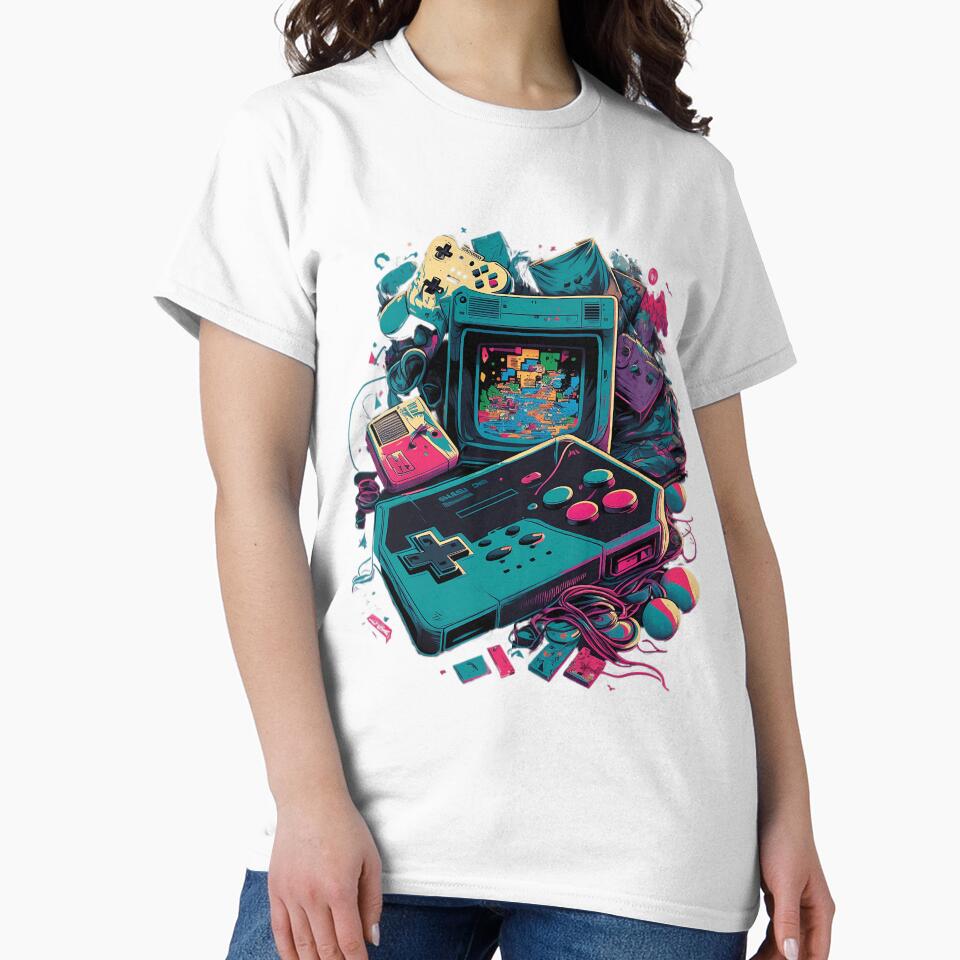 90s retro gaming with vivid colours by Xiangster987