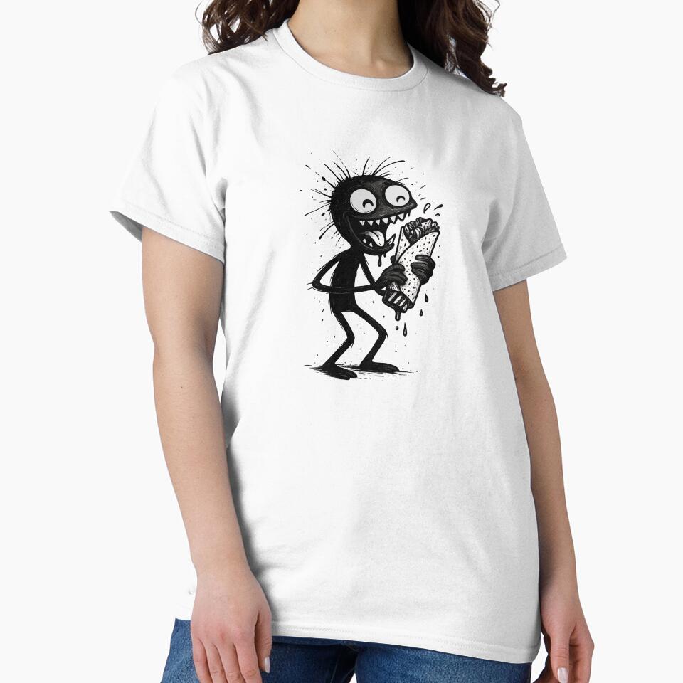 Alvin – Burrito Gremlin Ink Grunge by MarCinu Art