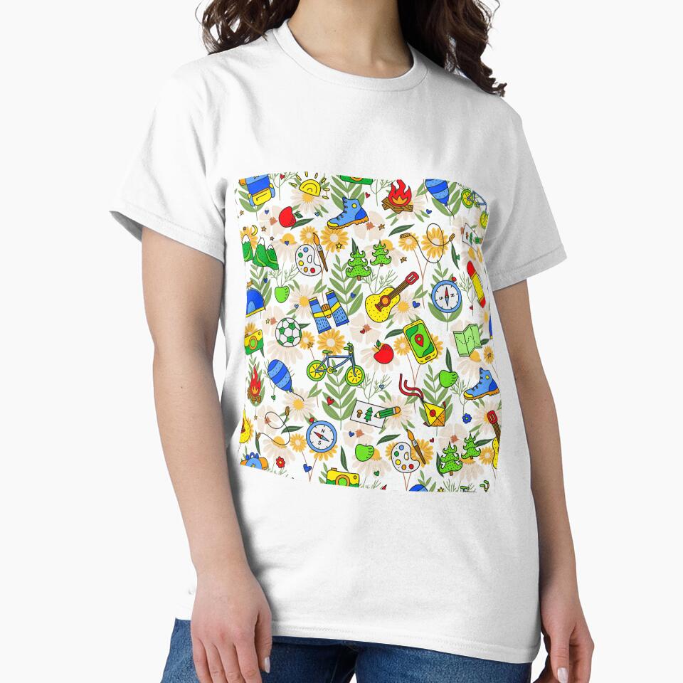 Outdoor Adventure Camping and Hiking Pattern by OCNau