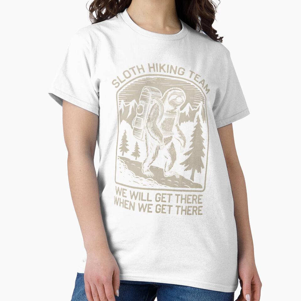 Sloth Hiking Team - We will get there, when we get there, Funny Vintage by bluel_evin