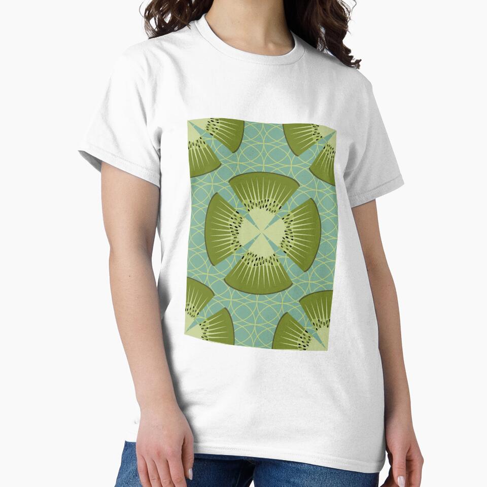 Deco Kiwi Poppy Pattern by MerryMakewell