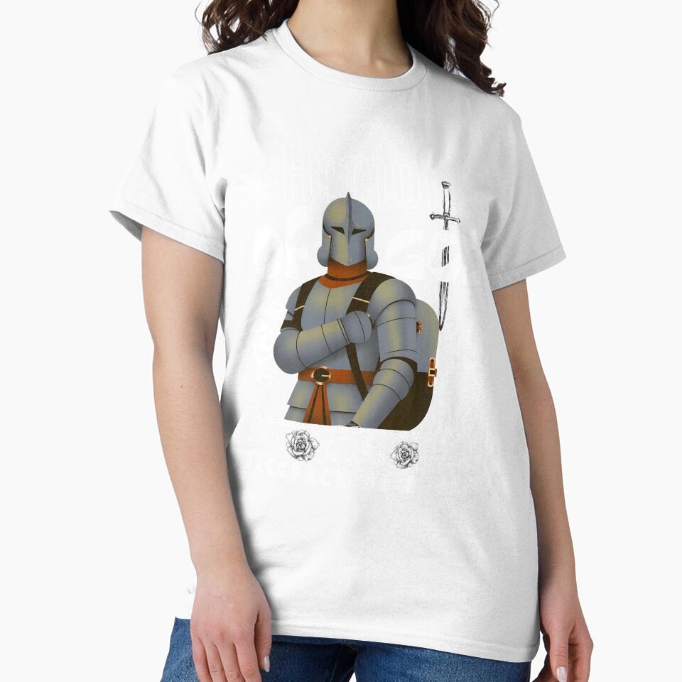 "Armor of GOD, backpack of books" Back to School Blessed T-shirt by OrtegaGrace