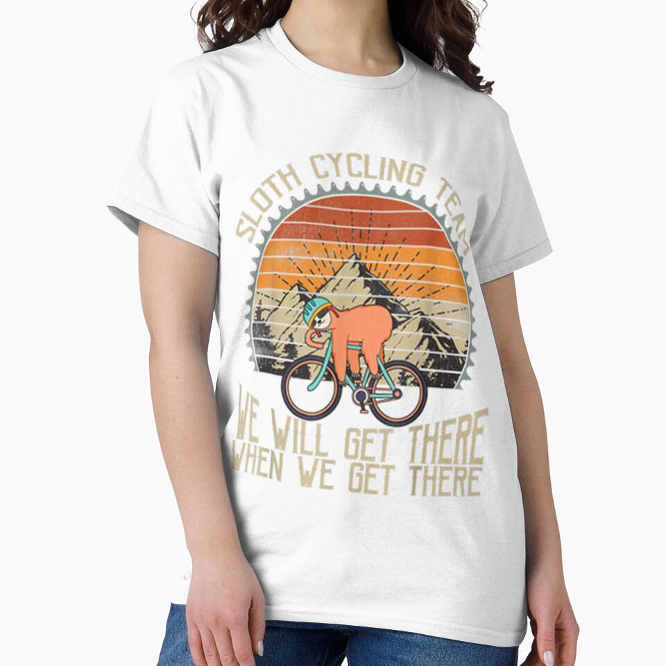 Sloth Cycling Vintage-We Will Get There When We Get There by StreetArtPro