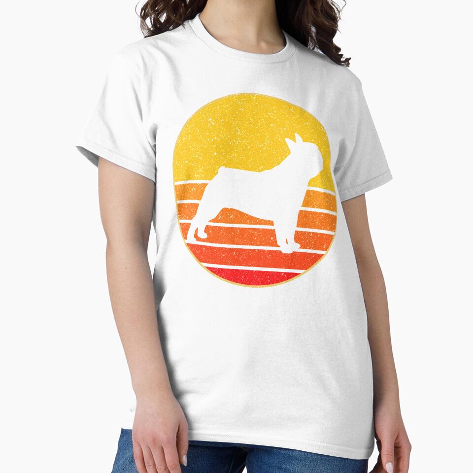 Vintage Animal Retro Pug Lovers Sunset Dog Silhouette Gift by VDKMerch