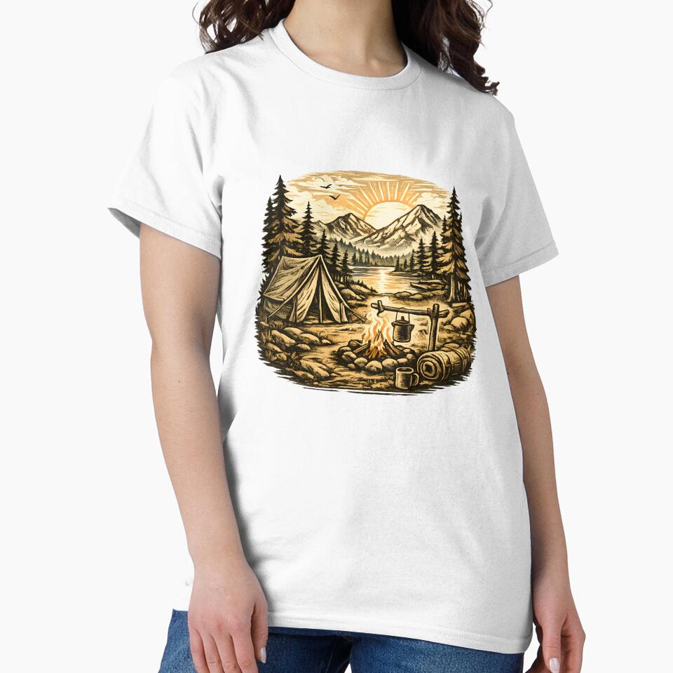 Cute Camping Weekends Hiking Adventure Art Perfect Hat Gift Idea by Divakar Fashion