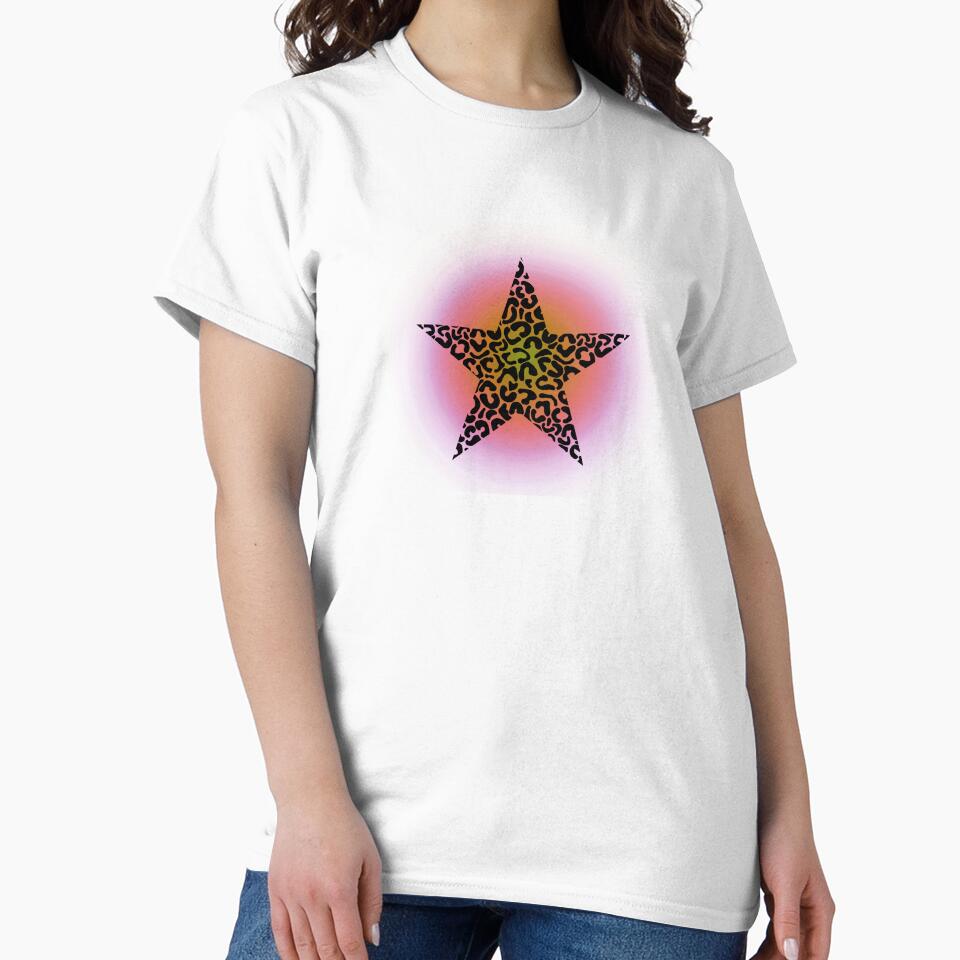 Cheetah Print Airbrush Rainbow Star by SiloisSlay