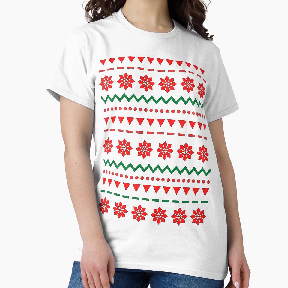 Cute vintage Christmas Sweater Pattern - Holiday Pattern by SheetalMourya