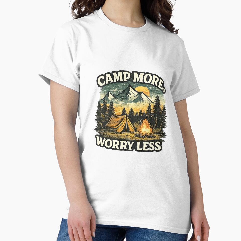 Camp More Worry Less Camping Design by Madewithlove98
