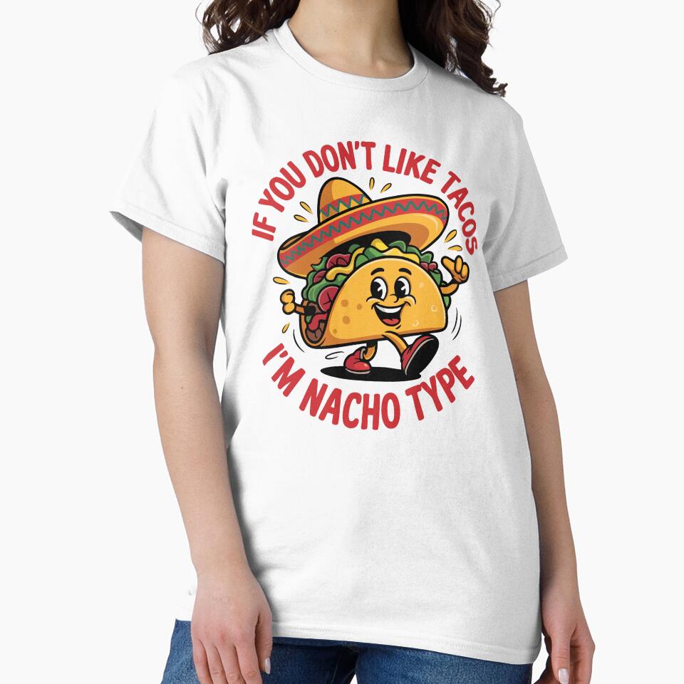 Funny Taco Pun – Nacho Type Food Humor Cartoon by graphicnew