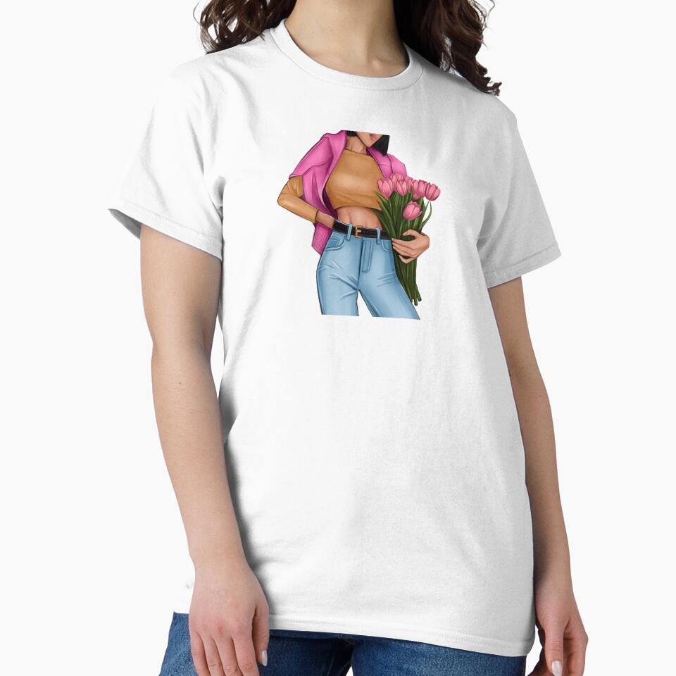 Girl with tulips by Kru-arty