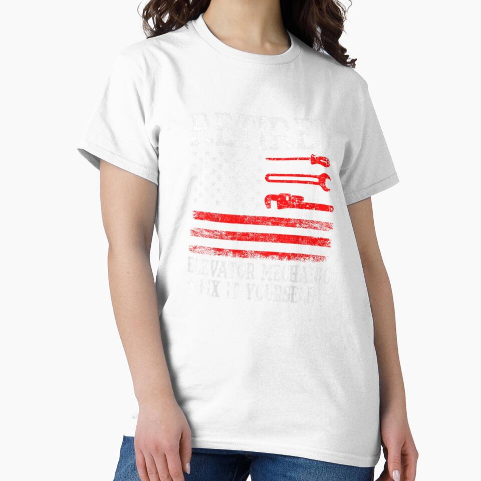 Elevator Mechanic American Flag USA by goombi-creative