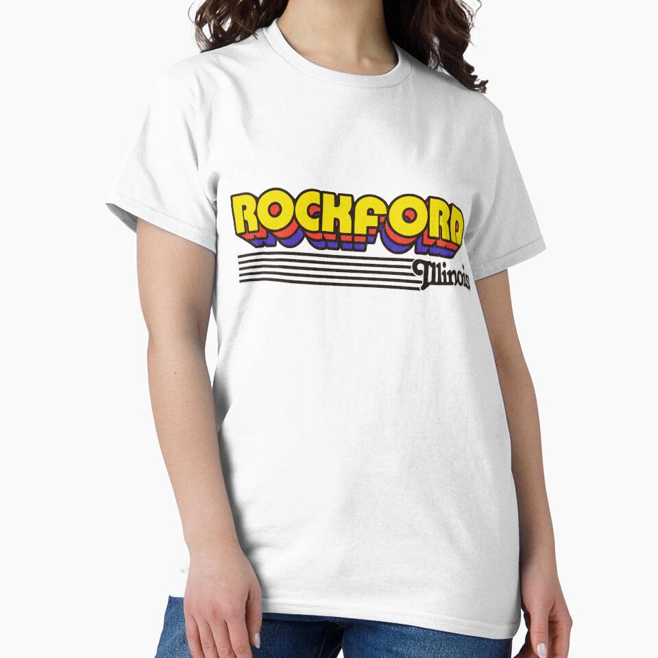 Rockford, Illinois | Retro Stripes by retroready