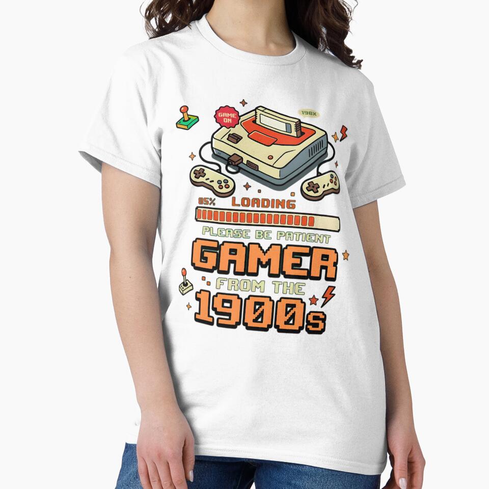 Loading Please Be Patient Gamer From The 1900s Retro Gaming Funny by YarsEingr