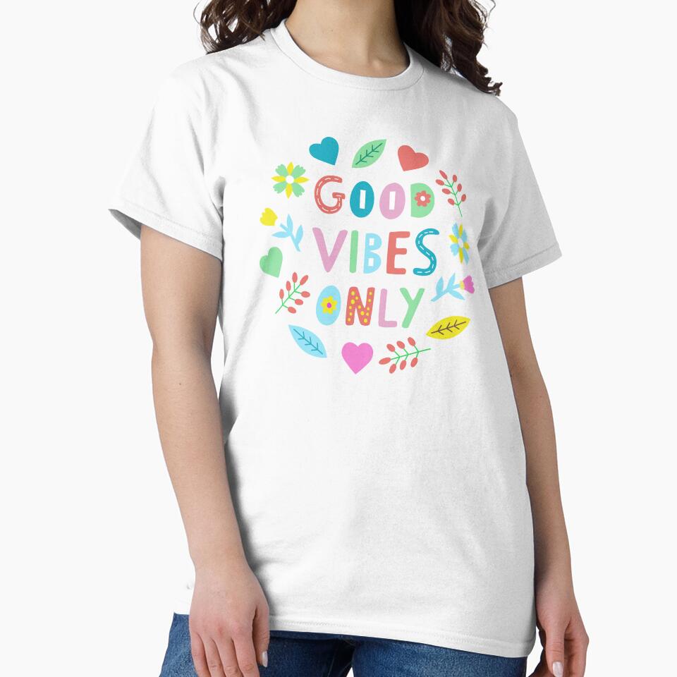 Good Vibes Only Positive Inspirational Affirmation by IndigoLark