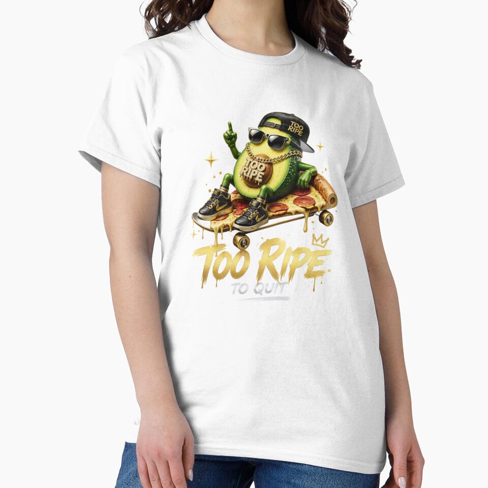 Too Ripe Skateboard Avocado Design by ChamberlinSmith