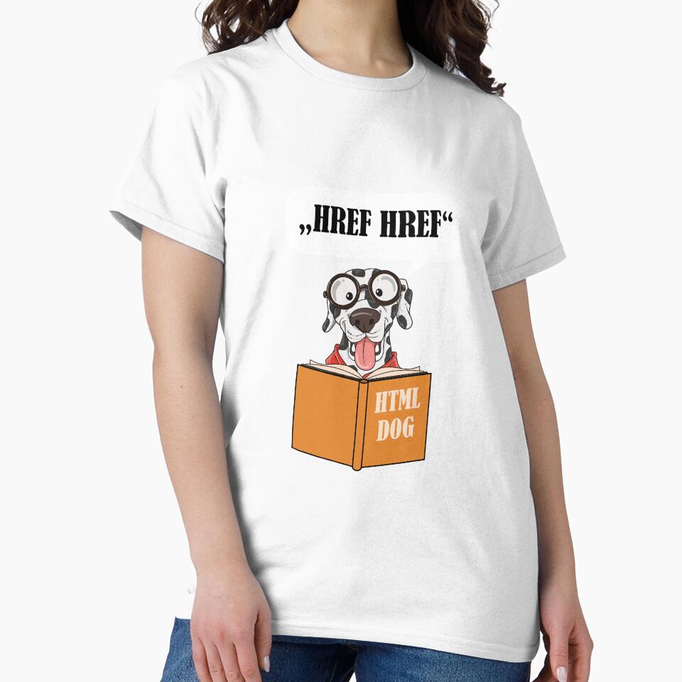 Funny HREF HREF the HTML coding dog for web developers by Cedinho