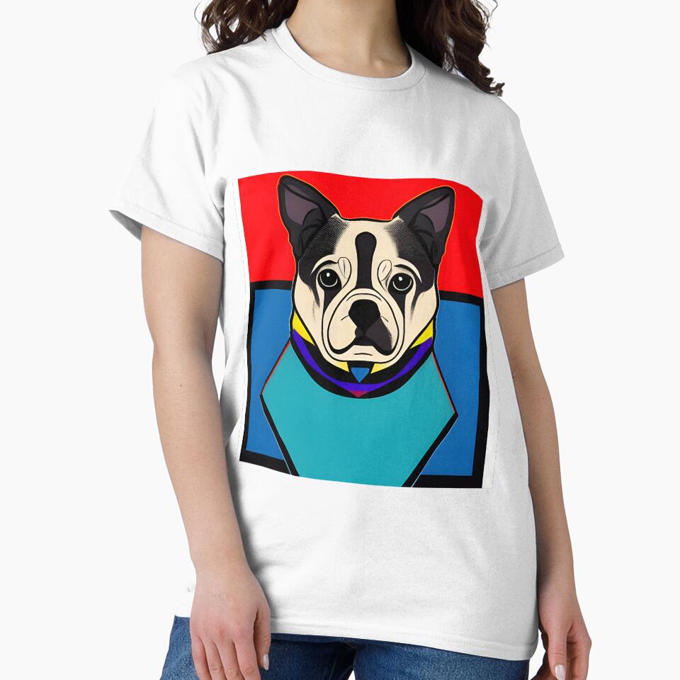 Retro Cute dog Art by Ariel Guevara