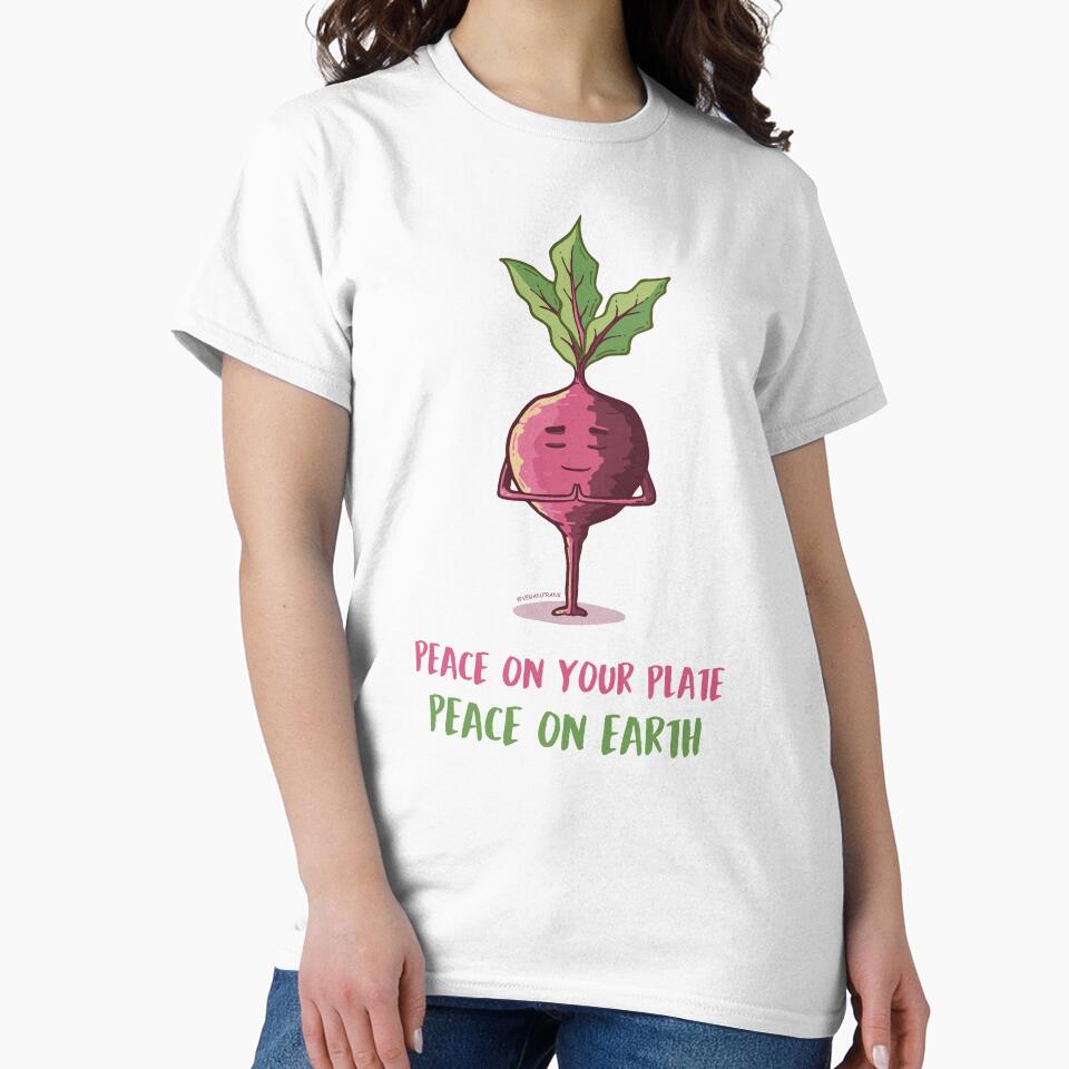 Cute yoga veggies - beet by Frank J. Art