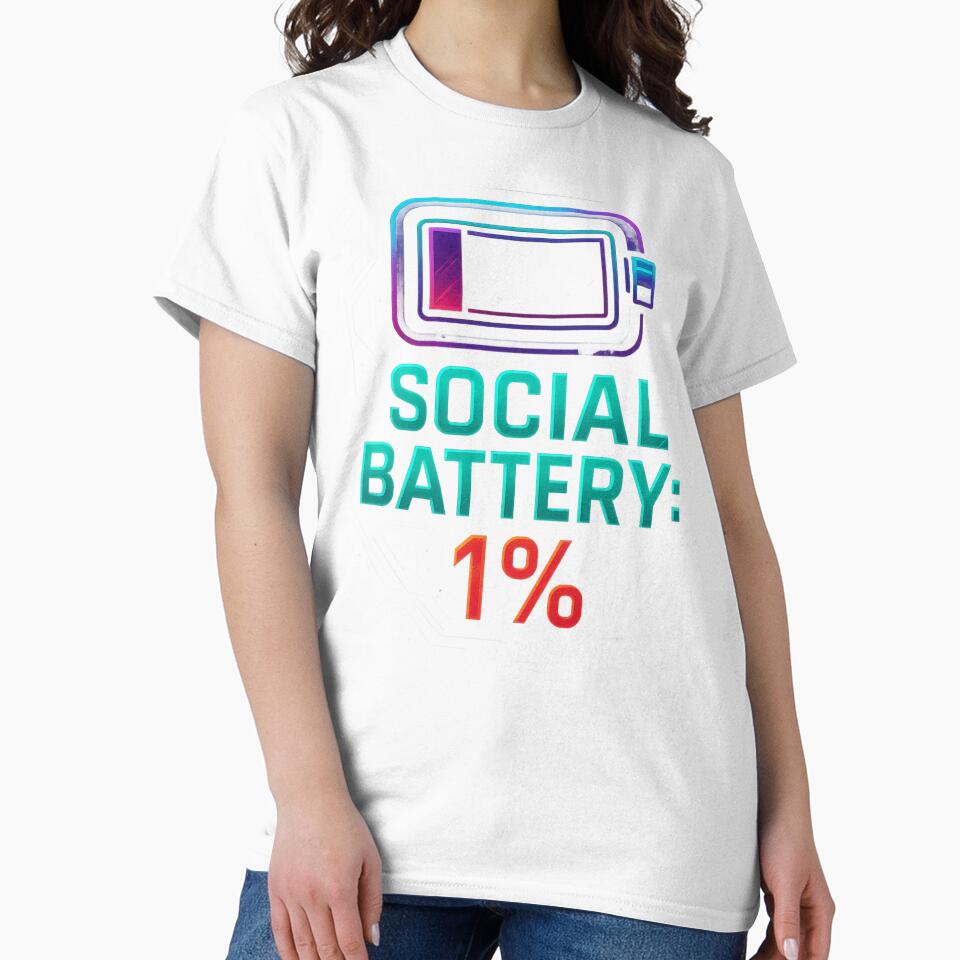 Social Battery 1% – Introvert Mood Activated by BestDetailer