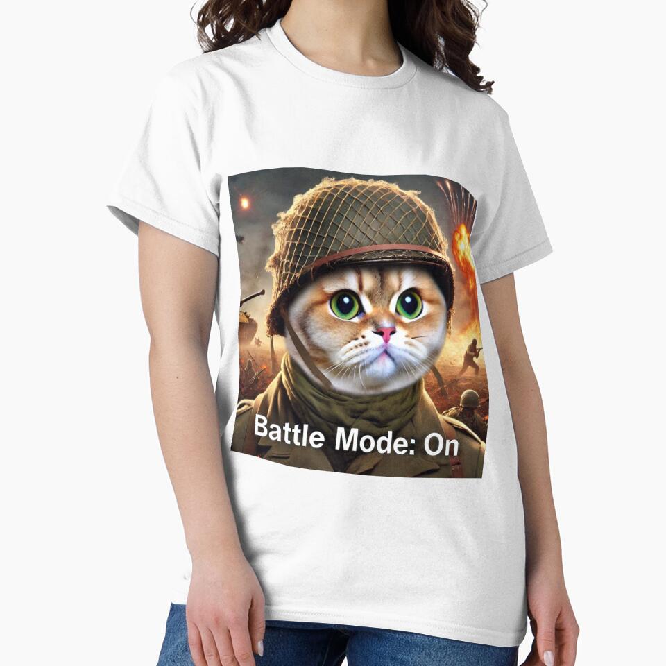 Funny War Cat Meme Battle Mode: ON by CatmemesArt