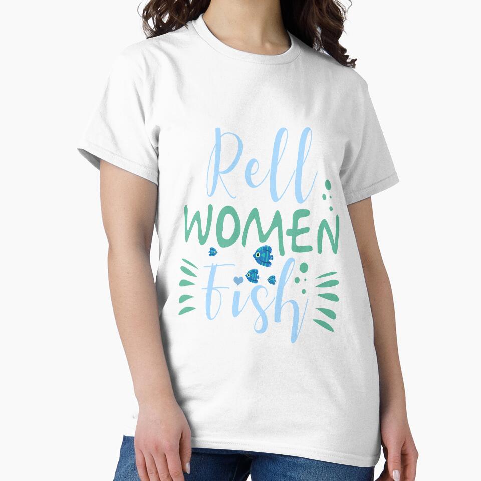 reel women fish by Space Art