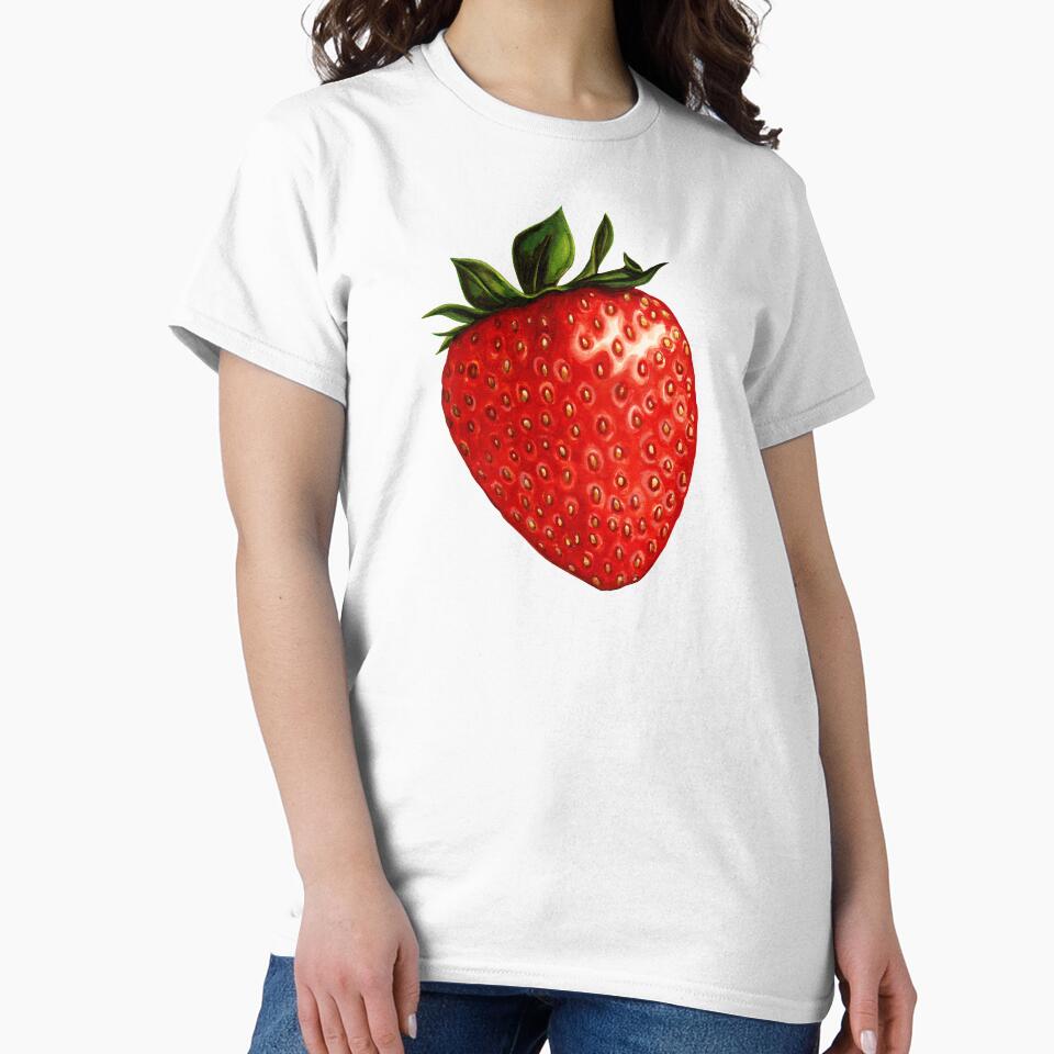 Strawberry Pattern - Black by Kelly  Gilleran