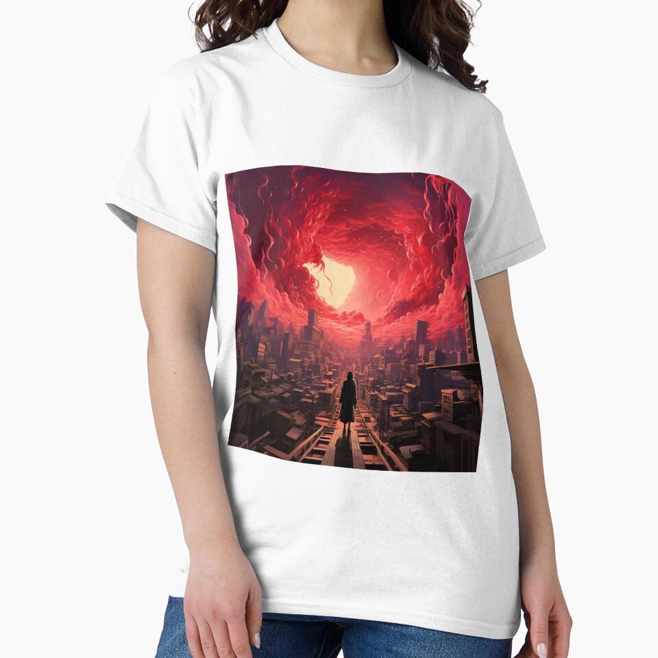 Dystopian Eclipse - Crimson Skyline Art Print by SmartDesignByBB