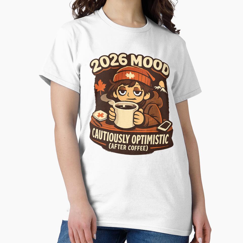 Mood 2026 Cautiously Optimistic (After Coffee) – Illustration Canadian Winter Coffee by mocci10