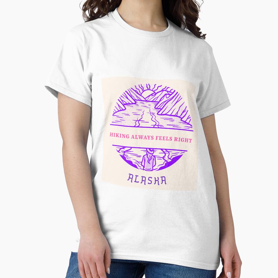 Hiking Feels Always Right -  Alaska Hiking by FIDANART