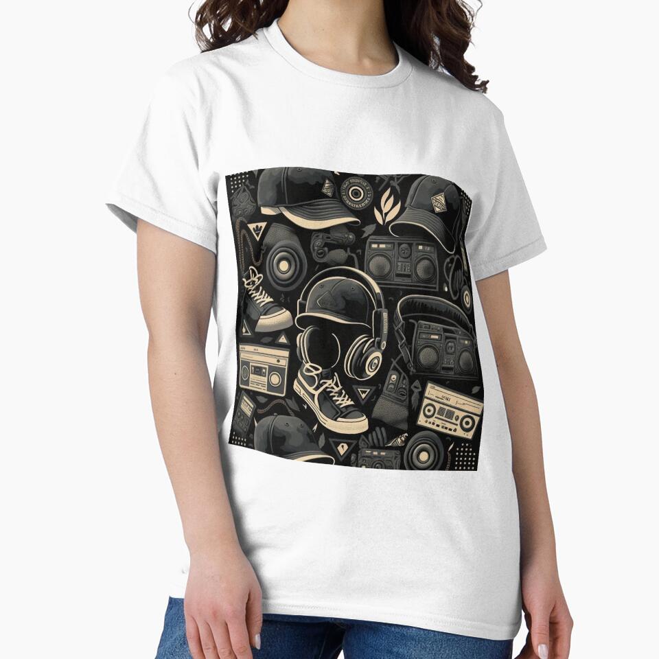 Black History Month Classic HipHop Pattern by fakeSavian